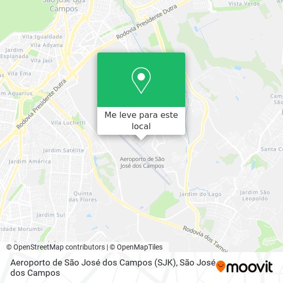 Aeroporto de São José dos Campos (SJK) mapa