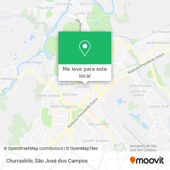 Churraskilo mapa