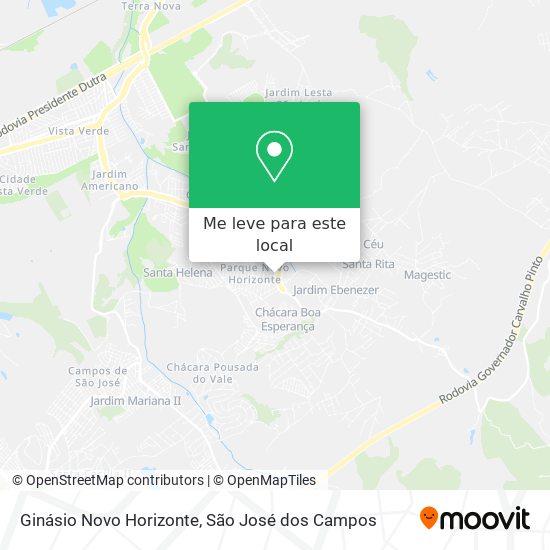 Ginásio Novo Horizonte mapa