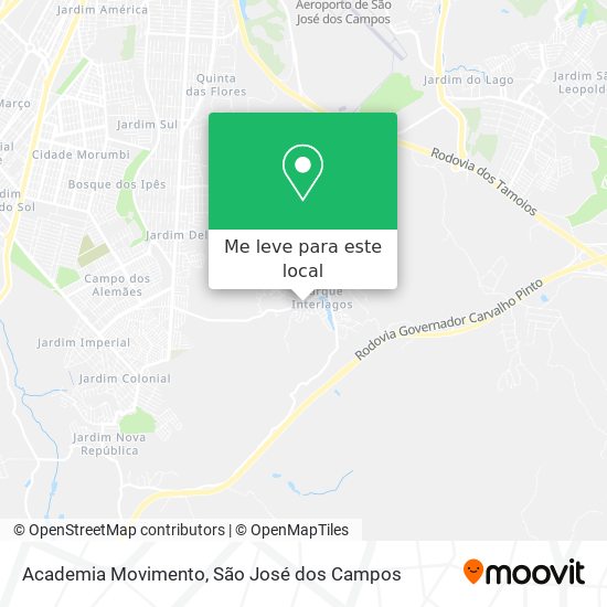 Academia Movimento mapa