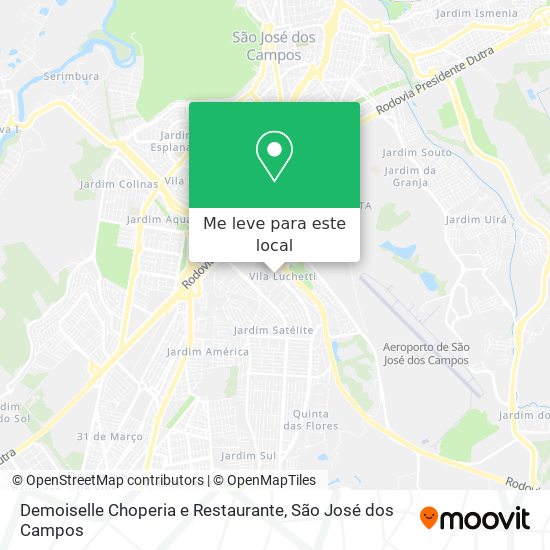 Demoiselle Choperia e Restaurante mapa