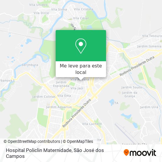 Hospital Policlin Maternidade mapa