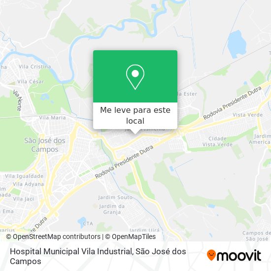 Hospital Municipal Vila Industrial mapa