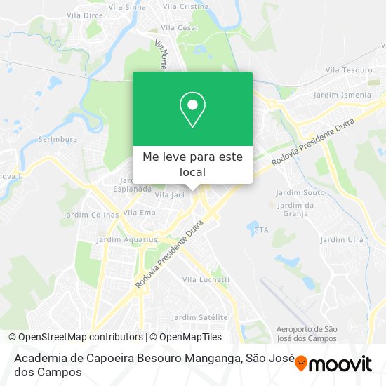 Academia de Capoeira Besouro Manganga mapa