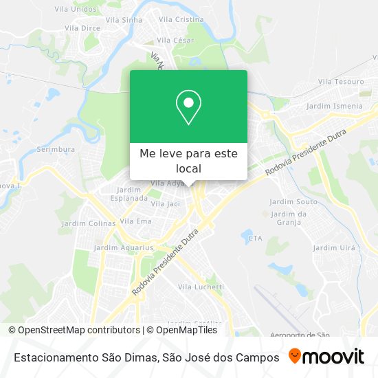 Estacionamento São Dimas mapa
