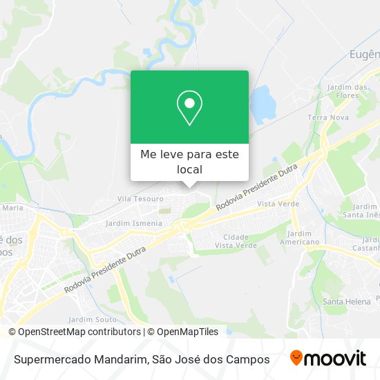 Supermercado Mandarim mapa