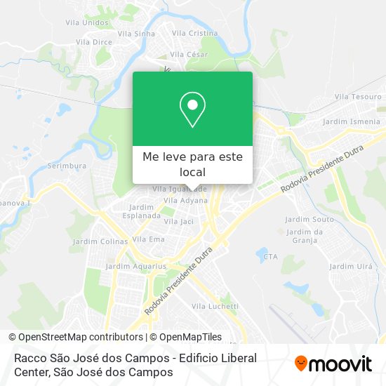 Racco São José dos Campos - Edificio Liberal Center mapa