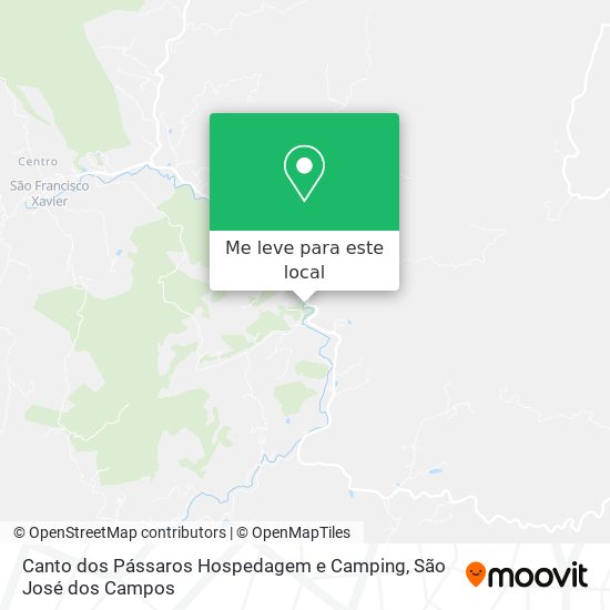 Canto dos Pássaros Hospedagem e Camping mapa