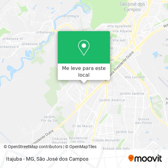 Itajuba - MG mapa