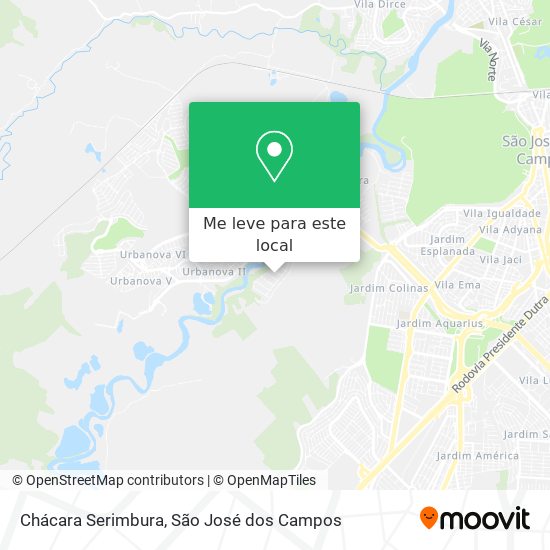 Chácara Serimbura mapa
