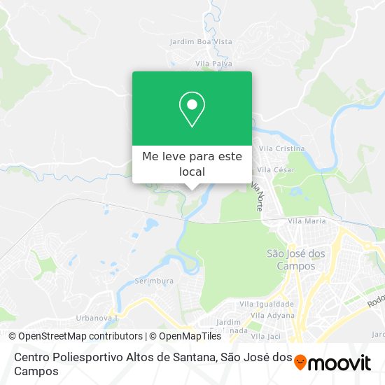 Centro Poliesportivo Altos de Santana mapa