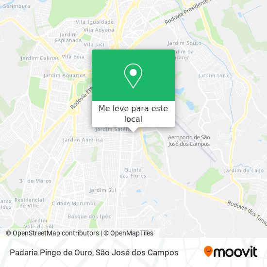 Padaria Pingo de Ouro mapa