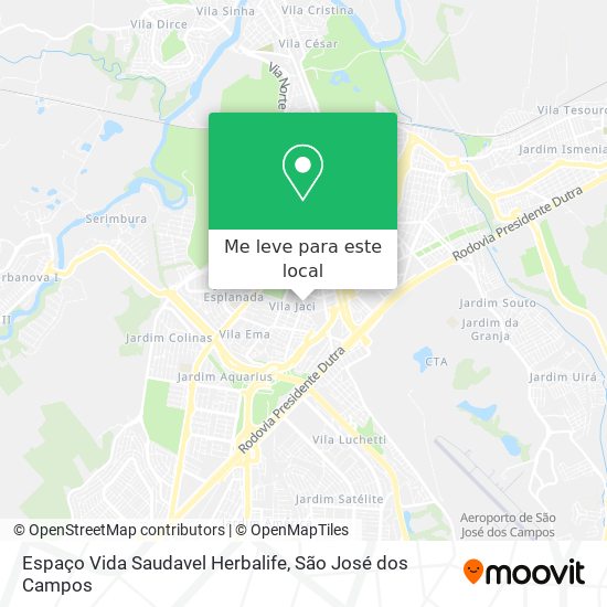 Espaço Vida Saudavel Herbalife mapa