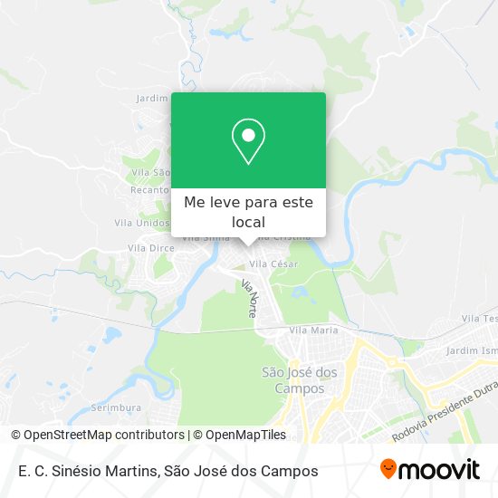 E. C. Sinésio Martins mapa