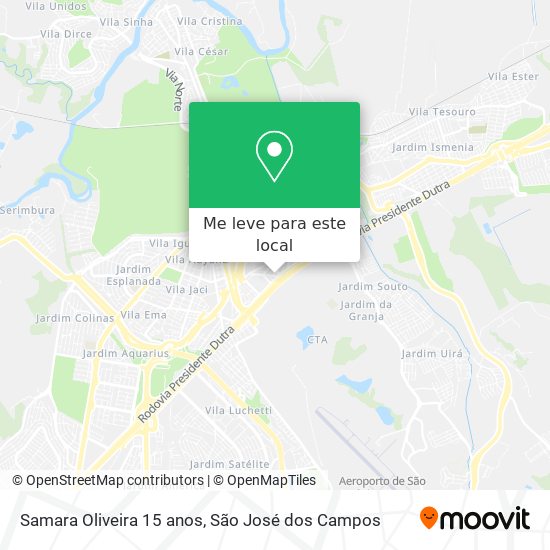 Samara Oliveira 15 anos mapa
