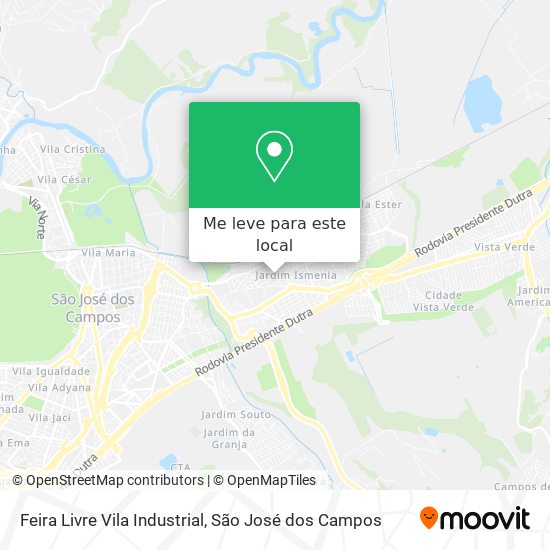 Feira Livre Vila Industrial mapa