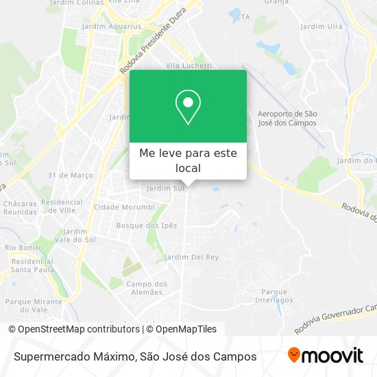 Supermercado Máximo mapa