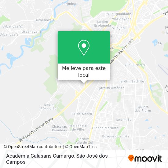 Academia Calasans Camargo mapa