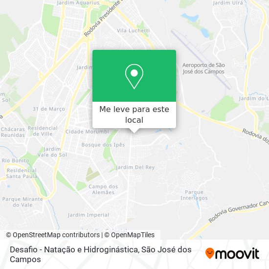 Desafio - Natação e Hidroginástica mapa