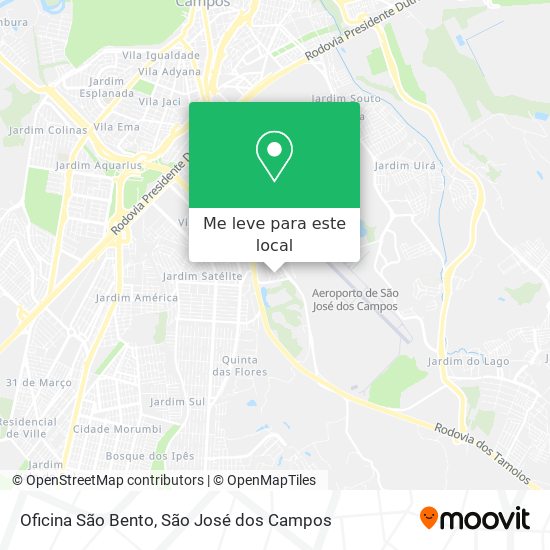 Oficina São Bento mapa