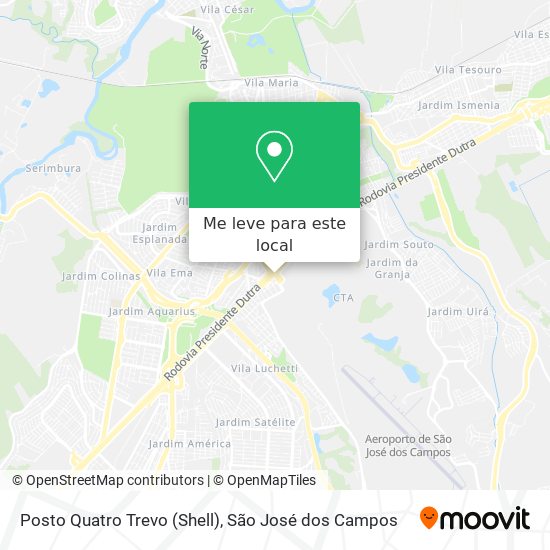 Posto Quatro Trevo (Shell) mapa