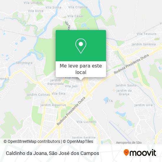 Caldinho da Joana mapa