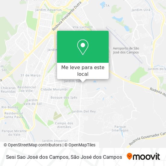 Sesi Sao José dos Campos mapa