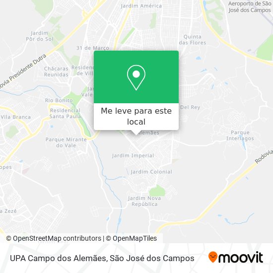UPA Campo dos Alemães mapa