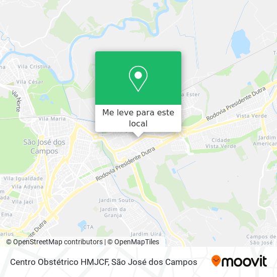 Centro Obstétrico HMJCF mapa