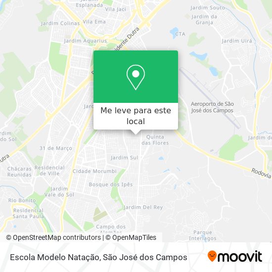 Escola Modelo Natação mapa