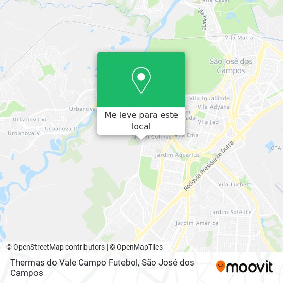 Thermas do Vale Campo Futebol mapa