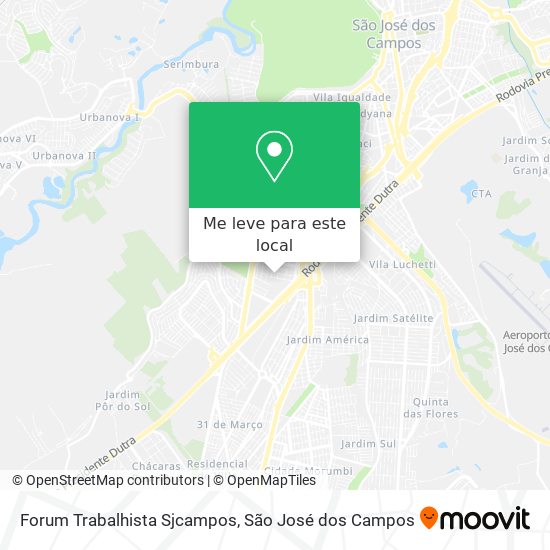 Forum Trabalhista Sjcampos mapa