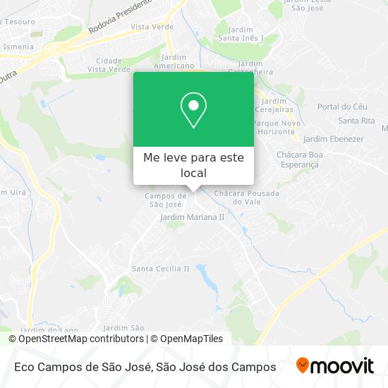 Eco Campos de São José mapa