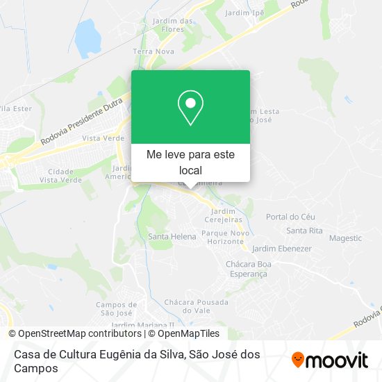 Casa de Cultura Eugênia da Silva mapa