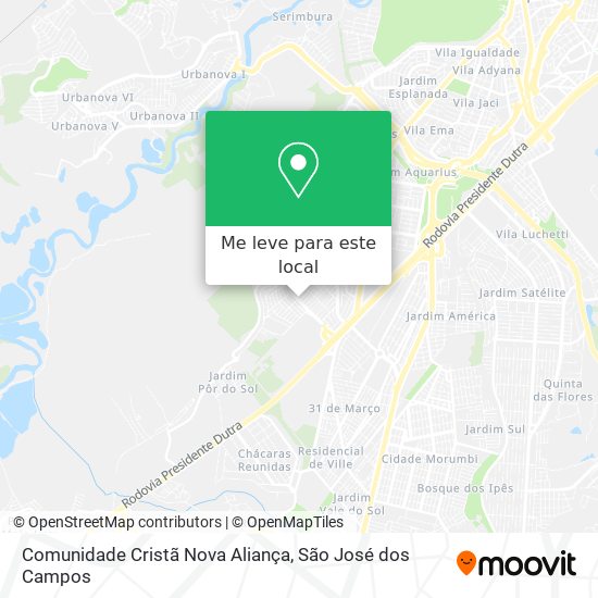 Comunidade Cristã Nova Aliança mapa