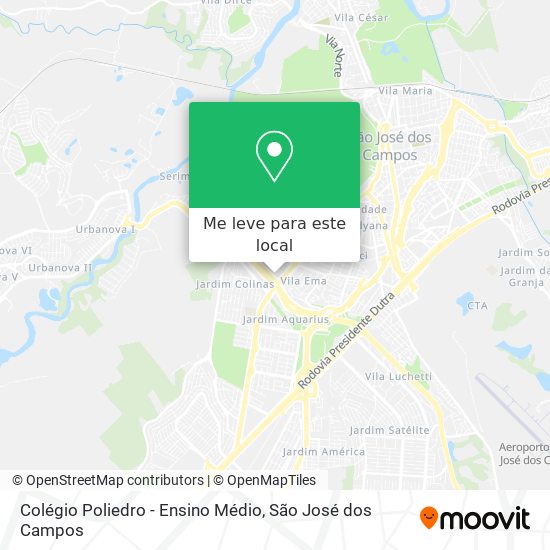Colégio Poliedro - Ensino Médio mapa