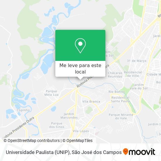 Universidade Paulista (UNIP) mapa