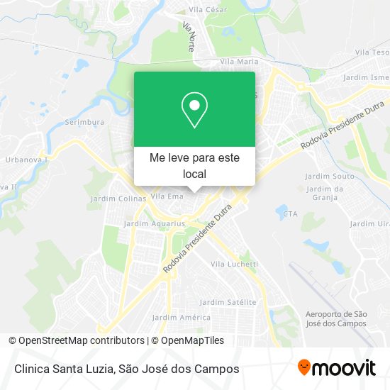 Clinica Santa Luzia mapa