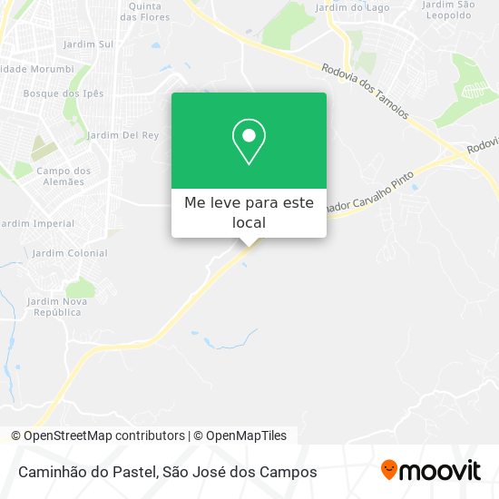Caminhão do Pastel mapa