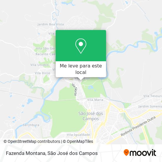 Fazenda Montana mapa