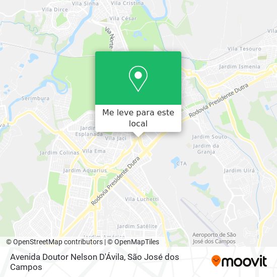 Avenida Doutor Nelson D'Ávila mapa