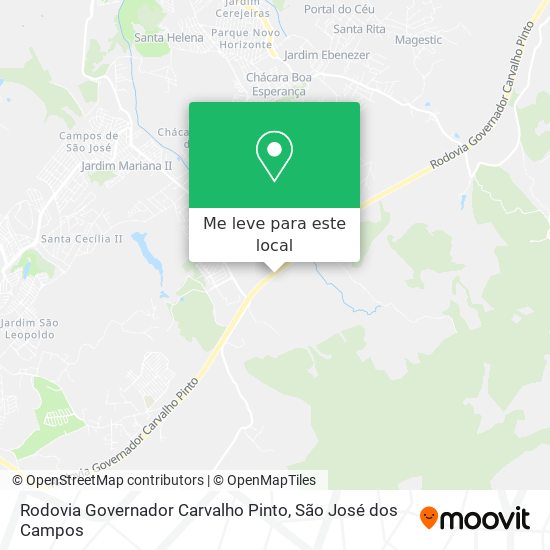Rodovia Governador Carvalho Pinto mapa
