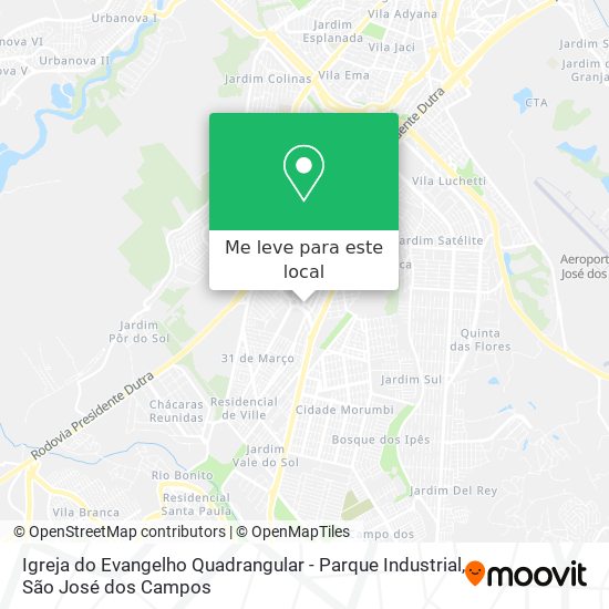 Igreja do Evangelho Quadrangular - Parque Industrial mapa