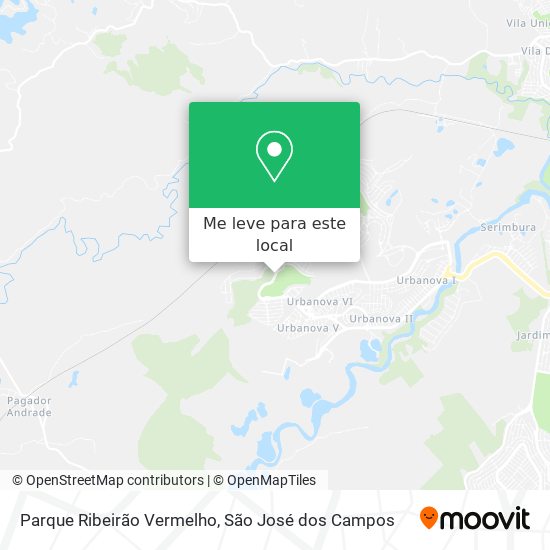 Parque Ribeirão Vermelho mapa