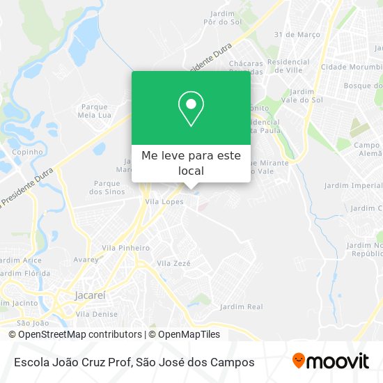 Escola João Cruz Prof mapa