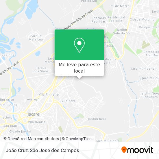 João Cruz mapa