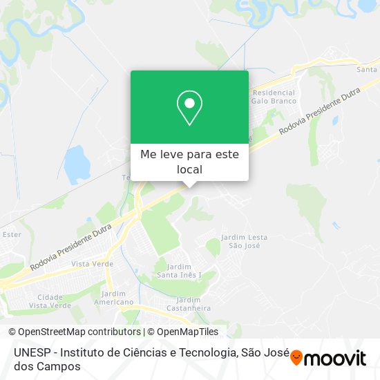 UNESP - Instituto de Ciências e Tecnologia mapa