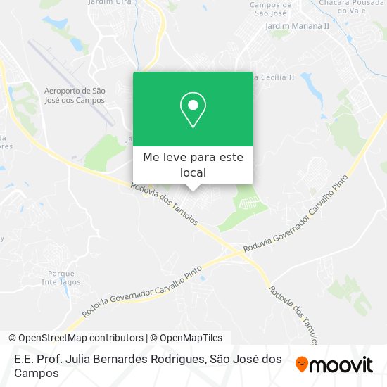 E.E. Prof. Julia Bernardes Rodrigues mapa