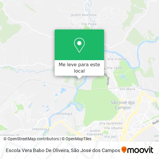 Escola Vera Babo De Oliveira mapa