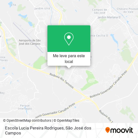 Escola Lucia Pereira Rodrigues mapa